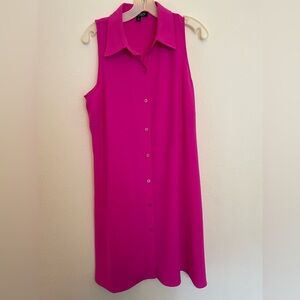 Lauren Ralph Lauren Orchid Pink Fit and Flare Shirtdress Size 14‎